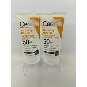 CeraVe Hydrating Mineral Sunscreen NEW Not Sealed